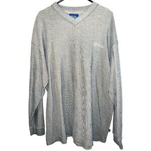 Bleu By Arrow Mens Gray Long Sleeve V-Neck Pullover Sweater XL